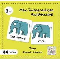 Schulbuchverlag Anadolu Mein Zweisprachiges Aufdeckspiel Tiere Deutsch - Russisch