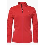 Schöffel Damen Fleece Jacket Svardalen L, schnell trocknende Fleecejacke mit Kragen, funktionales Outdoor Fleece, mit Reißverschluss-Taschen und elastischem Saum, lollipop, 42