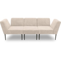 DOMO collection Sessel 700010 Lieferzeit nur 2 Wochen, auch einzeln stellbar, für individuelle Zusammenstellung eines persönlichen Sofas, Cord-Bezug beige