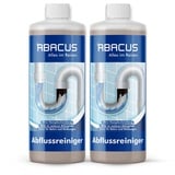 ABACUS® Abflussreiniger & Rohrreiniger, Rohrfrei, Abflussfrei – entfernt Haare und Ablagerungen in Rohren und Abflüssen – Abflussreiniger 2x 1000 ml (7052)