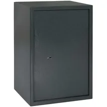 vidaXL Safe Box mit Schloss 31 x 35 x 50 cm, Sicherer Tresor, graue Safe, stylische Aufbewahrung, kompakter Schrank, robuste Box für Heim-Sicherheit