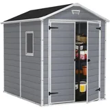 KETER Manor 6x8 1,86 x 2,37 m grau/weiß