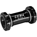 Cema Bsa Stainless Steel Sram Dub Lagerschalen - Black - 68/73 mm
