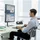 Fellowes Monitorarm Freistehend Doppel Schwarz