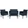 Hti-Living Outdoor Möbel 4-teiliges Set Zita anthrazit/grau Loungeset