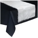 Atmosphera Créateur d'intérieur Tischläufer Kunstfell 45 x 150 cm Weiß
