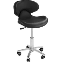 Physa Physa, Bürostuhl, Friseurstuhl Rollhocker Kosmetikstuhl Arbeitshocker Hocker 57 cm Schwarz