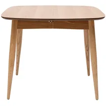 miliboo Ausziehtisch 90 x 75 x 90 cm braun