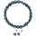 VALERO PEARLS Schmuckset X746 blau/grau / Silber