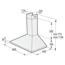 Gorenje WHC629E4X-DE Wandhaube 60 cm