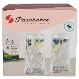 Pasabahce Leafy Longdrinkglas 0,355 l 4er Set