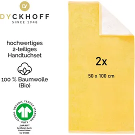 Dyckhoff Pure Natural Uni Kinderhandtuch 50 x 100 cm gelb
