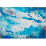Beliani Teppich BOZAT Blau 160 x 230 cm