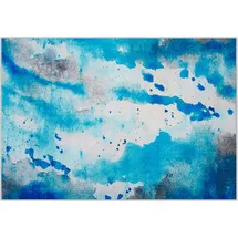 Beliani Teppich BOZAT Blau 160 x 230 cm