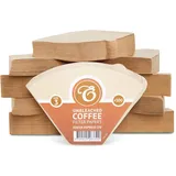 EDESIA ESPRESS – 1000 Kegelförmige Kaffeefilter aus Papier – Kaffeefilter Nr.3 für Manuelle Kaffeemaschine, Pour-Over und Sanftes Brühen – Größe 3 Braun