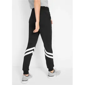 bonprix Sweathose Loose Fit Schwarz 40/42