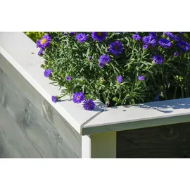 Dobar Hochbeet Two-Tone 108 x 65 x 80 cm Grau/Weiß
