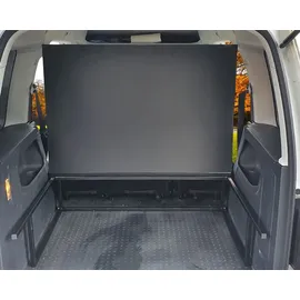 BREMER SITZBEZÜGE Multiflexboard klappbar kompatibel mit VW Caddy Kurz und Maxi ab 2003 Bettverlängerung Camping Zubehör Wohnmobilbett Camper Schlafauflage/Höhe ca. 31cm inkl. Konsolen in Schwarz