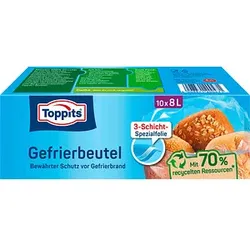 10 Toppits Gefrierbeutel 8,0 l