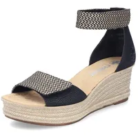 Rieker Keilsandaletten in schwarz, Gr.: 40