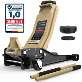 GENTOR Wagenheber Stahl 75–505 mm beige