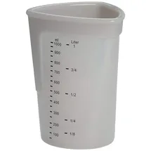 LURCH Messbecher Silikon 1L lichtgrau