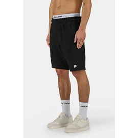 Pegador Shorts "Libco Structured Knit Shorts", Herren, Gr. XL, N-Gr, washed schwarz warm weiß, Web, Obermaterial: 70% Polyester, 30% Baumwolle, unifarben, regular fit ca. Mitte Oberschenkel, Hosen Shorts, Materialmix, regular fit