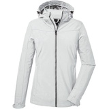 KILLTEC Damen Softshelljacke/Outdoorjacke mit abzippbarer Kapuze KOS 40 WMN SFTSHLL JCKT, gebrochenes weiss, 48,