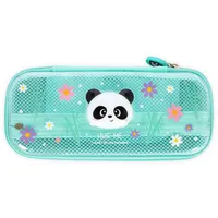 Legami - Wonderwow Federmäppchen, Panda Motiv,2 Fächer und Stifthalter innen, Innenfach mit Netzstoff, Reißverschluss, 23 x 11 x 5 cm