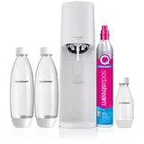 white + 2 PET-Flasche 1 l + PET-Flasche 0,5 l + Zylinder