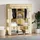 Homcom Stoffschrank, Kleiderschrank mit Kleiderstangen, 8 Ebenen, Faltschrank, Faltbare Garderobe für Schlafzimmer, Flur, Vliesstoff, Beige, 125 x 43 x 162,5 cm