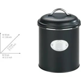 Wenko Kaffeedose rund schwarz 1,6 l