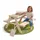 roba Kindersitzgarnitur "PLAY for 4" Outdoor+ mit Spielwannen - Massivholz Sitzgarnitur & Matschtisch - Natur