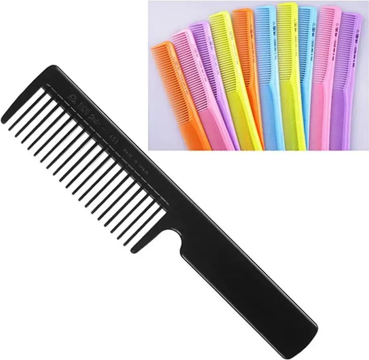 Eurostil Professioneller Haarkamm mit breiten Zacken, 20,5 cm, mehrfarbig, 1 Stück