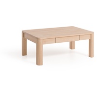 Couchtisch Tisch mit Schublade BENITO Buche Massivholz 110x70 cm