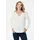 GOLDNER Elegantes Chiffonshirt mit Jersey-Details Weiß 42