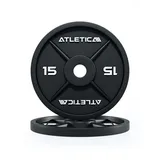 ATLETICA Iron Plates, Gusseisen Hantelscheiben, Ø 50 mm, 2 x 15kg