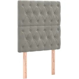 vidaXL Boxspringbett 100 x 200 cm Hellgrau