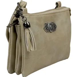 Trachtenland Sofia Umhängetasche Kunstleder Beige