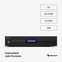 Art22 CD-Player MP3 opt. | Hifi-Player | CD, CD-R/RW, CD-MP3 | Display | Fernbedienung Schwarz