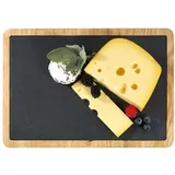 Servierbrett mit Schieferplatte formaggio rechteck - Cilio