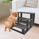 Famanu Hundetreppe - Komfortable 3-Stufen-Hundetreppe