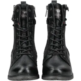 Mustang Stiefelette mit floralem Charme 15M0062002, Größe:38 EU, Farbe:Schwarz | Gr.: 38