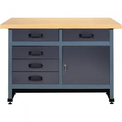 NORDWEST Handel AG Werkbank 19040 1200x600x840mm 5Schubladen 4005568190404 NORDWEST Handel AG