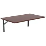 AKKE Klapptisch, Wandklapptisch Wandtisch Küchentisch Schreibtisch Hängetisch 2mm PVC 55 cm x 100 cm