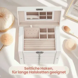 Songmics Schmuckkästchen 26,0 x 15,5 x 32,0 cm