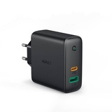 Aukey PA-D3, USB-C Ladegerät mit Dynamic Detect & GaNFast Tech, USB-Ladegerät mit 60W Power Delivery, kompatibel mit MacBook, iPhone XS / XS Max / X