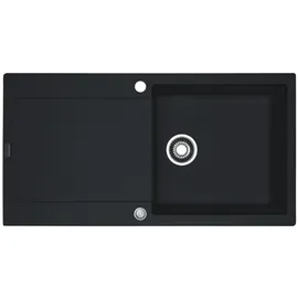 Franke Maris MRG 611 links Einbauspüle schwarz 970 x 500 mm Handbetätigung