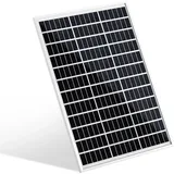 Jopassy Solarpanel Monokristallin - 100 W, 18 V für 12 V Batterien, Photovoltaik, Ladekabel, Silizium - Solarzelle,Camping,Balkon,Gartenhäuser,So...