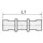 Riegler Schottverschraubung »value line«, M20x1, Schlauch- Ø12, MS vern.